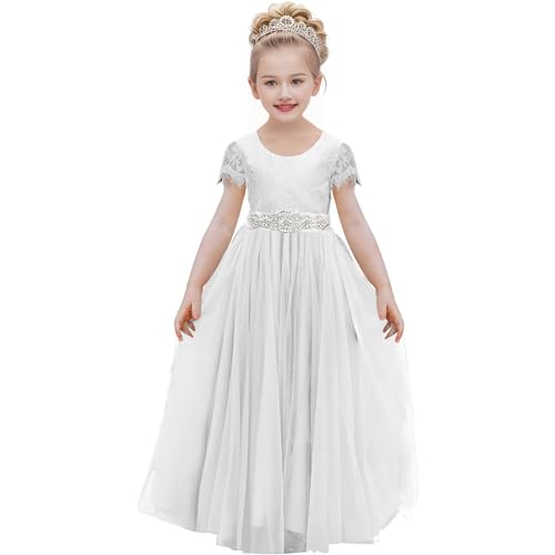 a-line Flower Girl Dress v Back Pretty Princess Ball Gown Pageant Dresses for Girls3