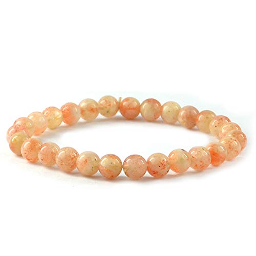 Image of Reiki Crystal Products Certified Natural Crystal Stone 8 mm Round Beads Bracelet for Men and Women | Reiki Charged Gemstone Bracelet | Multiple Stone Variants Available