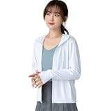 [Muxuryee] ラッシュガード レディース 日焼け止め パーカー 水着 ラッシュパーカー 速乾 ジップアップ フード付き UVカット 大きいサイズ 夏 接触冷感 2079 WT XL