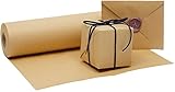 sacos de papel kraft natural Uso versátil: muy adecuado como embalaje para envíos postales, paquetes de regalo o como relleno. También se puede utilizar como decoración de Navidad, artículos de arte y manualidades para escribir, pintar, colorear para niños, proteger muebles y suelos y mucho más.