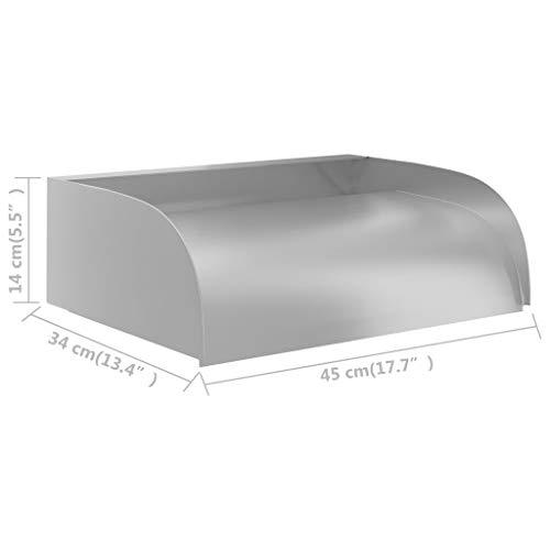 Cascada de acero inoxidable 304 con acabado mate para piscinas 7