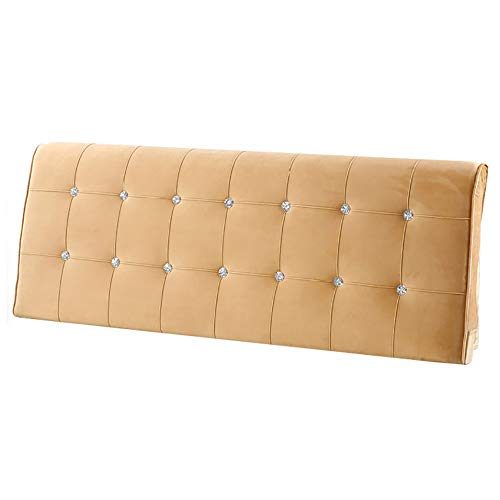 FYMDHB886 Suede Bedside Sponge Long Cushion Large Backrest Bedside Lumbar Pillow Easy Installation Detachable Washable
