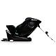 Kinderkraft I-GROW Kindersitz 0-36 kg, I-SIZE 40-150 cm, 360 grad drehbar, Kinderautositz mit Isofix station, FWF und RWF, Verstellbare Kopfstütze/Rückenlehne mit Liegeposition, Graphitschwarz
