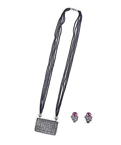 Shyam Enterprises_Square Shape Silver Mangalsutra Set|Long Mangalsutra for Women|Traditional Oxidized Mangalsutra for Women (B0C1ZMYBGW) Amazon Price History, Amazon Price Tracker