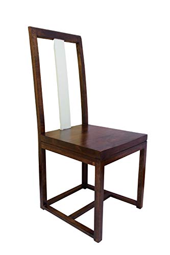 Image of Sheesham Wood 4 Seater Dining Table with Chairs Wooden Dining Room Set Four Seater Dinner Table Furniture for Living Room Home Restaurant (Walnut Finish)