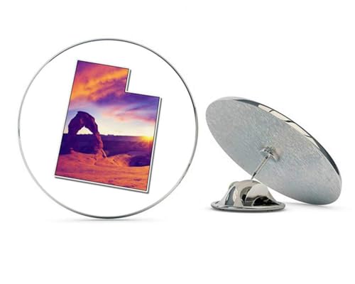 Utah Delicate Arch Arches National Park Sunset Metal 0.75" Lapel Hat Pin Tie Tack Pinback2