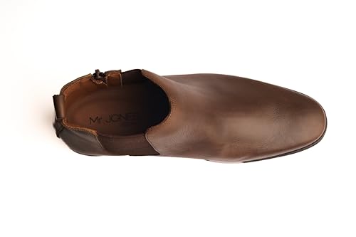 Image of Mr. Jones Men's Amazonas Chelsea Boot, Genuine Leather Ankle Boot with Side Zipper