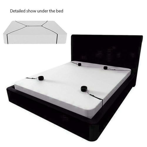 Lreasme BED RESTRAINTS KIT Restraints King Mattress Bed Straps Adult Play Sex Ties thumb #1