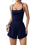 ZXYCJSMgs Women's Casual Romper Casual Pleated Loose...