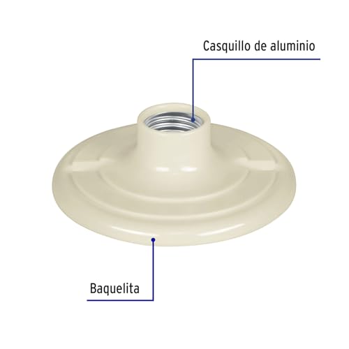 Socket de porcelana para foco 9 Imagen adicional