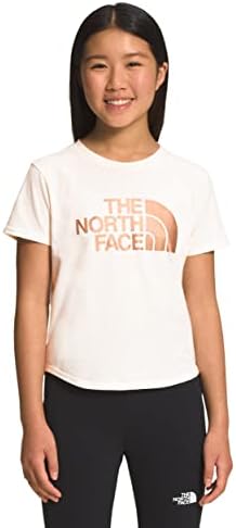 THE NORTH FACE Girls’ Short Sleeve Graphic Tee, Gardenia White, X-Large