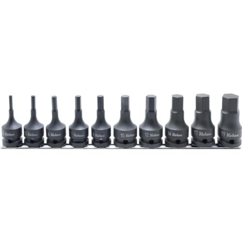 Ko-ken RS14012M/10-L60 1/2 Sq. Zestaw nasadek bitowych 4-19 mm Długość sześciokątna 60 mm 10 sztuk