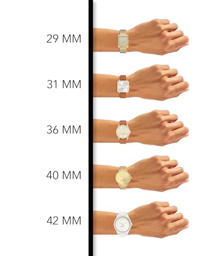 Nine West Women's Japanese Quartz Dress Watch with Faux Leather Strap, Brown, 18 (Model: NW/1994SVTN)