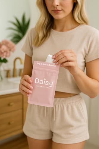 Image of Odor-Proof Sanitary Trash Bags for Tampons, Pads, Discs, Panty Liners & Feminine Wipes | The Daisy Pouch +Plus Discreet Disposal Bags for Home, Work, School & Travel
