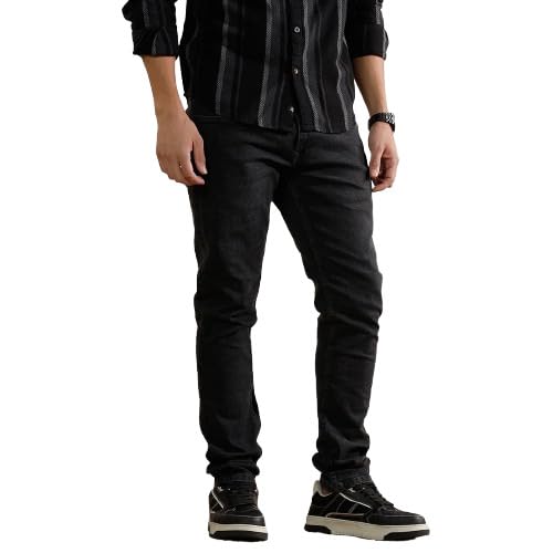 wrogn Men's Cotton Blend Jeans | Solid | Slim Fit-picture-28