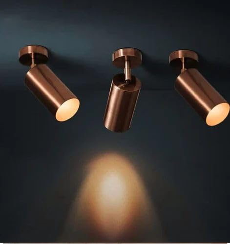 Image of Glowave 10W Modern LED Wall /Ceiling Spot Light with Adjustable Head - Warm White (Rose Gold /Copper)