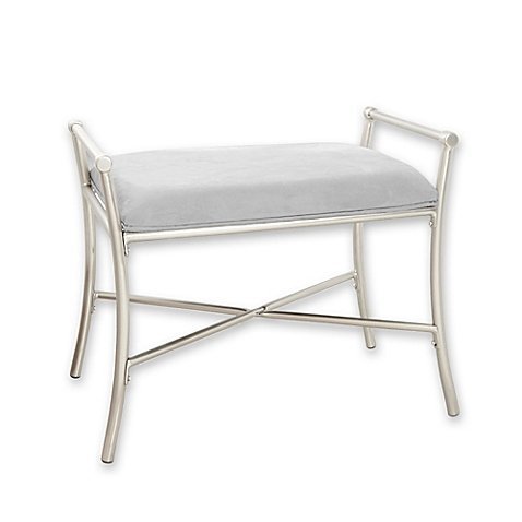 Harlow Vanity Bench In Brushed Nickel Desertcart Seychelles