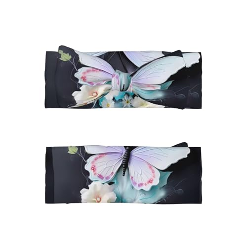 White Butterfly Baby Bow Headband. Comfortable baby headband, suitable for daily wear and photo props.2