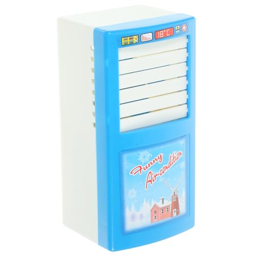 SUPVOX 1 Pieza Juguete Simulado de Aire Acondicionado para Mini Electrodoméstico Educativo para Decoración de Escritorio y Desarrollo de Habilidades Azul y Sin Batería