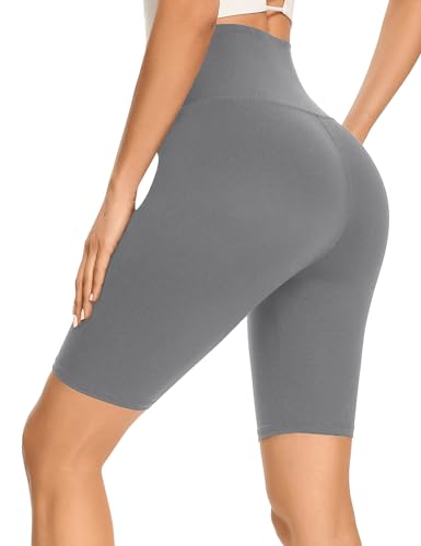 GAYHAY High Waisted Biker Shorts for Women - 8"/5"/3" Soft Black Spandex Shorts for Workout Volleyball Yoga Dance