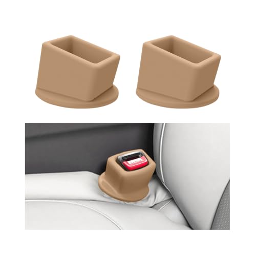 Image of Bittwee Seat Belt Buckle Holder Car Seatbelt Fixer, Beige