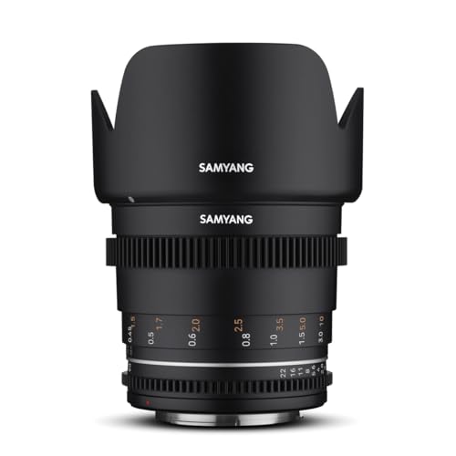 Samyang MF 50mm T1,5 VDSLR MK2 Canon RF – lichtstarkes T1,5 Normal Cine- und Video Objektiv für Canon RF Mount, 50 mm Festbrennweite, Follow Focus...
