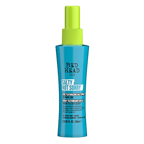 Bed Head by TIGI Salty Not Sorry Hair Texturising Salt Spray For Natural Beach Waves & Undone Styles Frizz Control & Flexible Hold 100ml