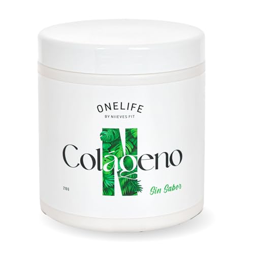 Péptidos de Colágeno Marino Hidrolizado NATICOL sin sabor + Vitamina C - Non GMO, Gluten Free y Sin Azúcar - ONELIFE BY NIIEVES FIT