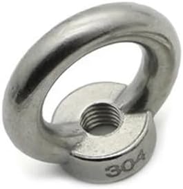 1-2PCS Lifting Eye Nuts/Screw Ring Eyebolt Ring hooking nut Screws M3 M4 M5 M6 M8 M10 M12 304 Stainless Steel(Lifting Eye Nuts,M5 2pcs)