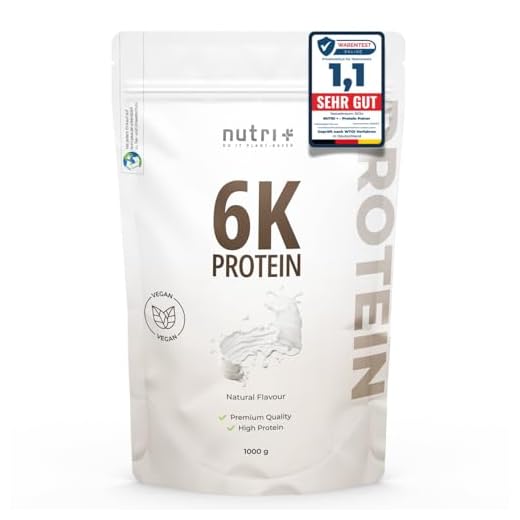 PROTEINPULVER Neutral 1kg (TESTSIEGER 2021) - 85% protein - Nutri-Plus Shape & Shake-pulver utan sötningsmedel och laktos - Natural Flavour