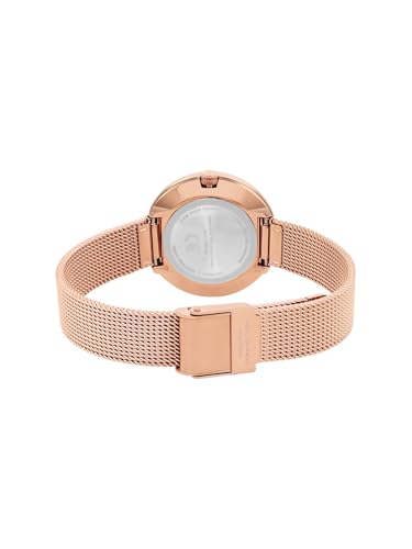 Image of French Connection Sunray Rose Round Dial with Rose Leather Strap Watch for Womens - FCO1RGM