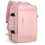 Mochila Executiva Viagem Grande Notebook Feminina Masculina (Rosa)