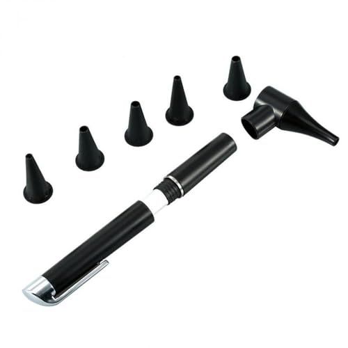 Mini otoscopio, portátil de mano con 3 lupas con 5 cabezales de otoscopio, inspección de otoscopio para médicos, enfermeras, adultos