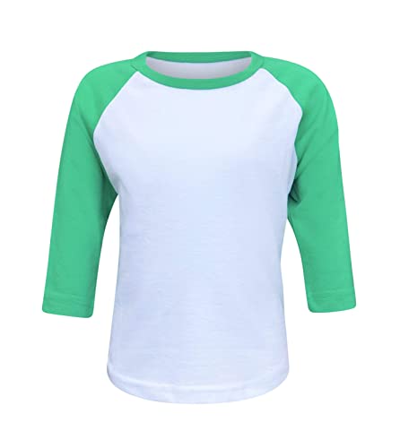 ILTEX Kids & Youth Baseball Raglan T-Shirt 3/4 Sleeve Infant Toddler Youth Athletic Jersey Sports Casual (20+ Colors)
