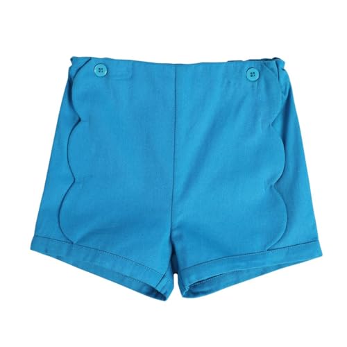 Image of miniklub Baby Woven Cotton Short (Blue Color)