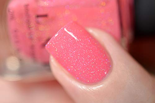 Image of ILNP Paper Heart - Brink Pink Holographic Nail Polish