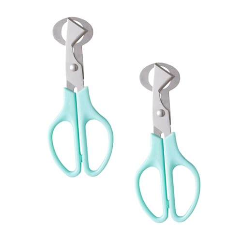 GRIRIW 2Pcs Stainless Steel Quail Egg Scissors Kitchen Egg Shears Tool for Easy Shell Cutting for Home and Restaurant Use