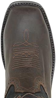 Wolverine Men's Rancher Wpf Steel Toe Wellington Work Boot Black/Brown 13 3E US | Image 4