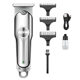 DAXXIN Hair Cutting Tool, Hair Clipper T-Blade Hair Trimmer Electric Beard Trimmer Cordless Rechargeable Shaving Machine for Men
