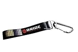 JDM Bride Wrist/Palm Lanyard Cell Holders Key Chain Carabiner+Black Hook