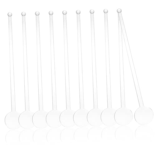 OFFSCH 80Pcs Swizzle Sticks for Beverage Mixing Reusable Cocktail Stirring Sticks Party Supplies for Juice Iced Tea and More