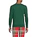 Lands' End Mens Rib Knit Sleep Henley Light Emerald Regular XX-Large