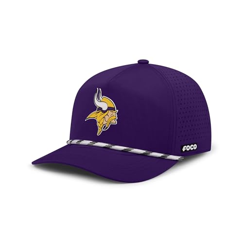 FOCO Minnesota Vikings NFL Polyester Rope Marquee RF Cap - Purple