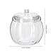 HANZE Appreciation Gifts for Teacher Women - Pumpkin Shaped Container with Lid, Plastic Pumpkin Jar for Candy, Treats, Spices, Party Ornaments, Halloween Decorations, Gift Box - Clear (1 Pack)
