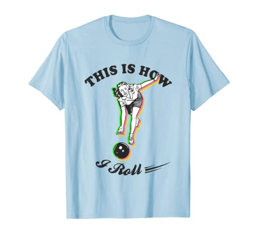 Chemise de bowling rétro amusante pour femme - Pinup des années 1950 T-Shirt