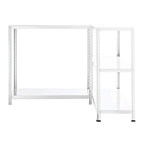 GRIMA - SCAFFALE in metallo BIANCO 100 X 40 X 187h...