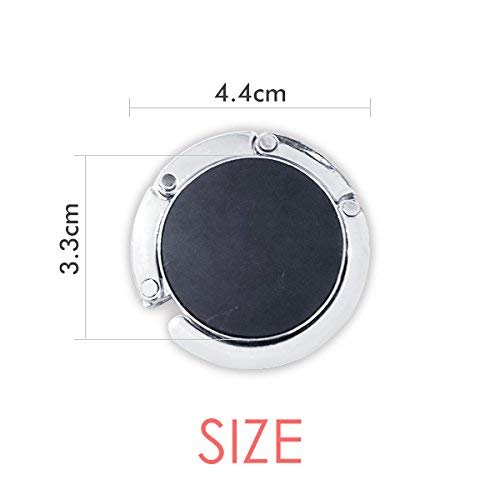Colgador de bolso plegable DIYthinker: soporte de mesa portátil con diseño de símbolos 2