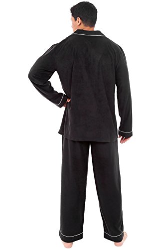 Alexander Del Rossa Men's Fleece Pajamas Set, Mens Warm Pajamas Set for, Mens Fleece PJs2