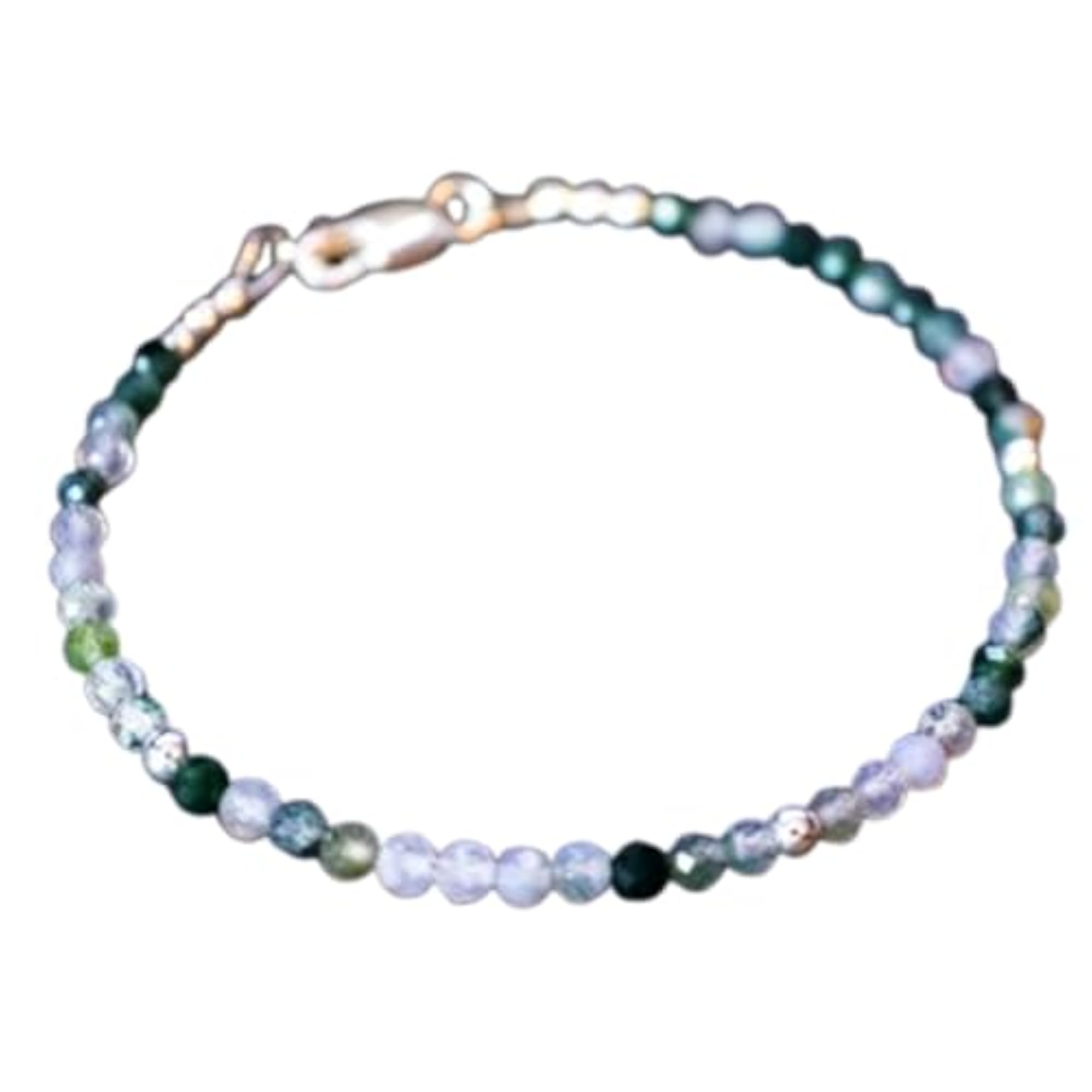Botswana Agate Bracelet, Adjustable 7 Inch