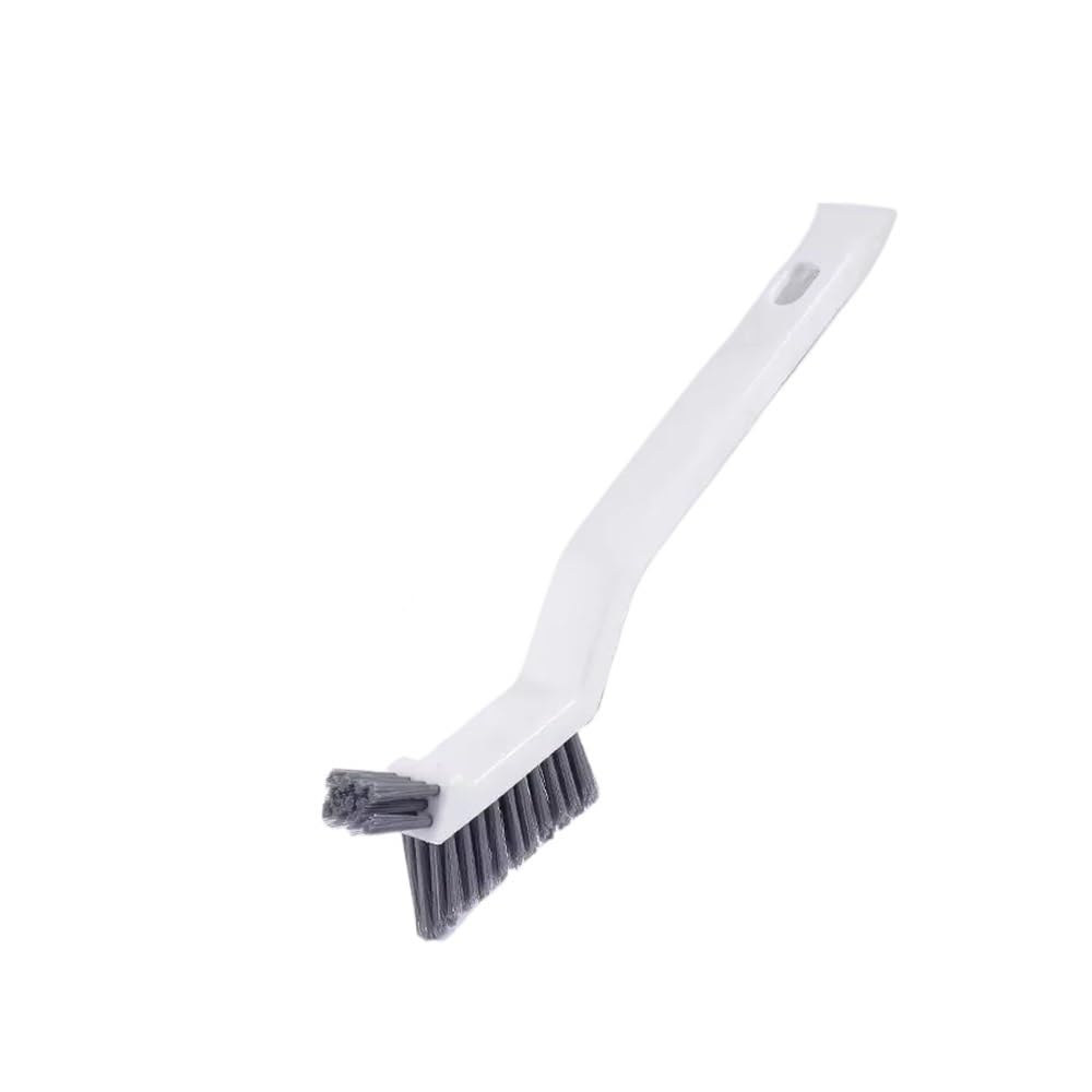 Sunrrafck Double Headed White 1Pc Effective Cleaning Brush For Corners And Gaps - 2-In-1 Multipurpose Bathroom And Floor Tiles(Double Headed White)